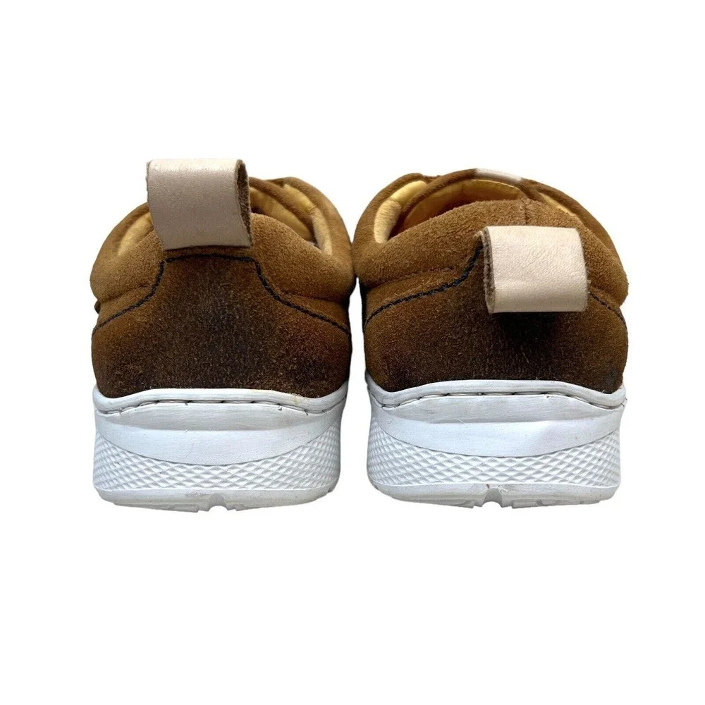Sandro Moscoloni M180 Hurley Sneaker Brown Suede Low‎ Top Laceless Men Size 9D